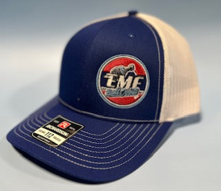 Blue on White Trucker Snapback